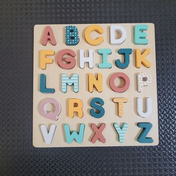 alphabet en bois