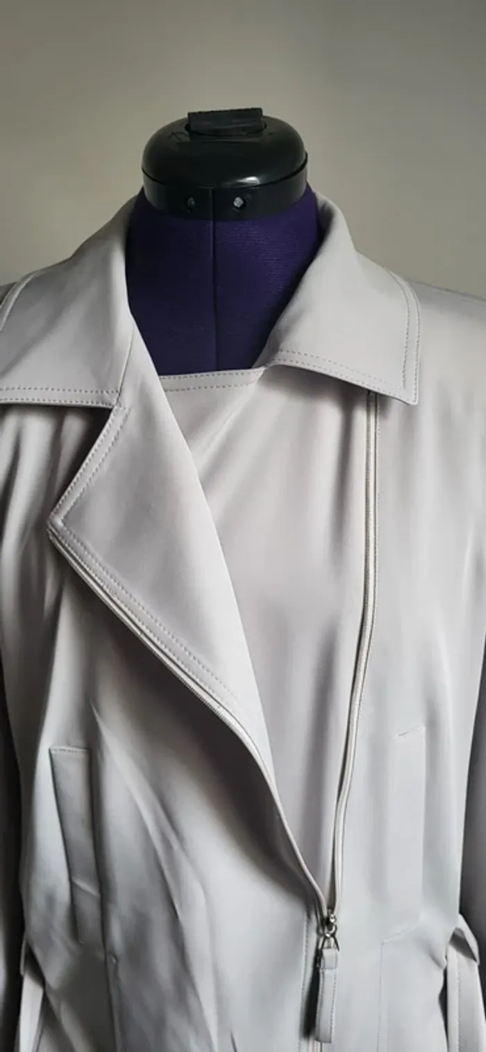 Veste gris clair asymétrique Garou Patrick Mendes - photo numéro 3