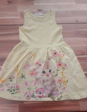 Robe jaune sans manches H&M