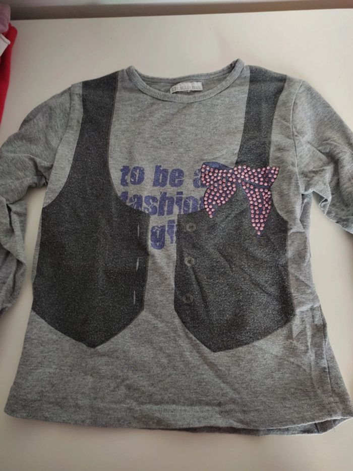 Lot de 10 t-shirt manches longues 4 ans - photo numéro 9