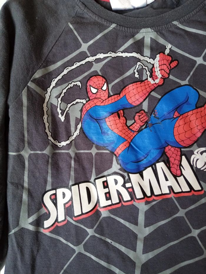 T shirt manche longue Spiderman 8A - photo numéro 6