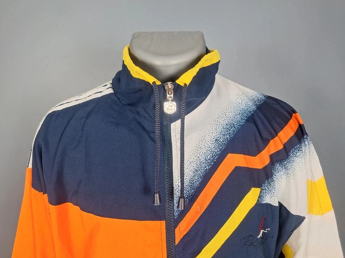 Veste coupe-vent vintage Biwang – années 90 – multicolore – brodé (605) - photo numéro 2