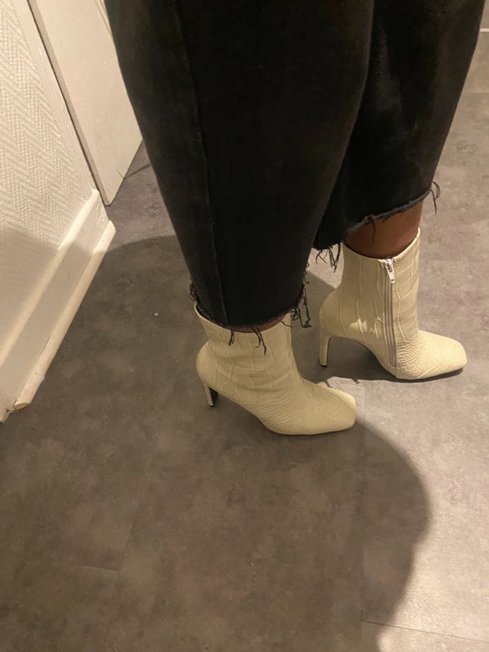 Bottines Justfab taille 8 talon 11cm - photo numéro 10