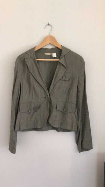 Veste courte 100% lin