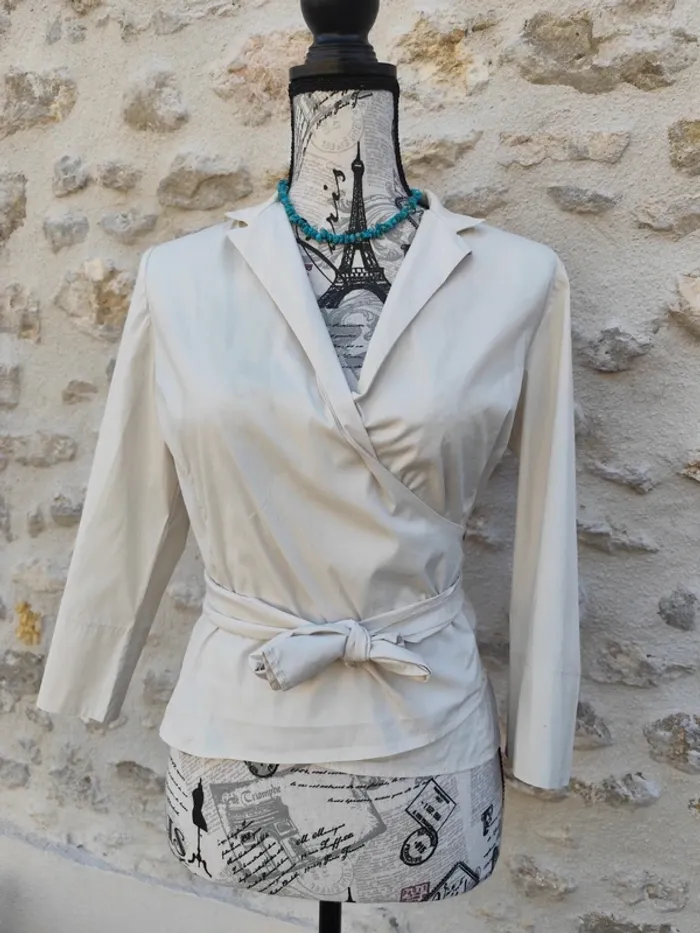 Magnifique haut femme cache coeur taille 38 purificacion Garcia