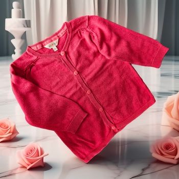 Superbe gilet jersey rose bonbon