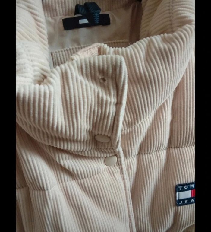 Jolie doudoune tommy jeans beige taille M - photo numéro 5