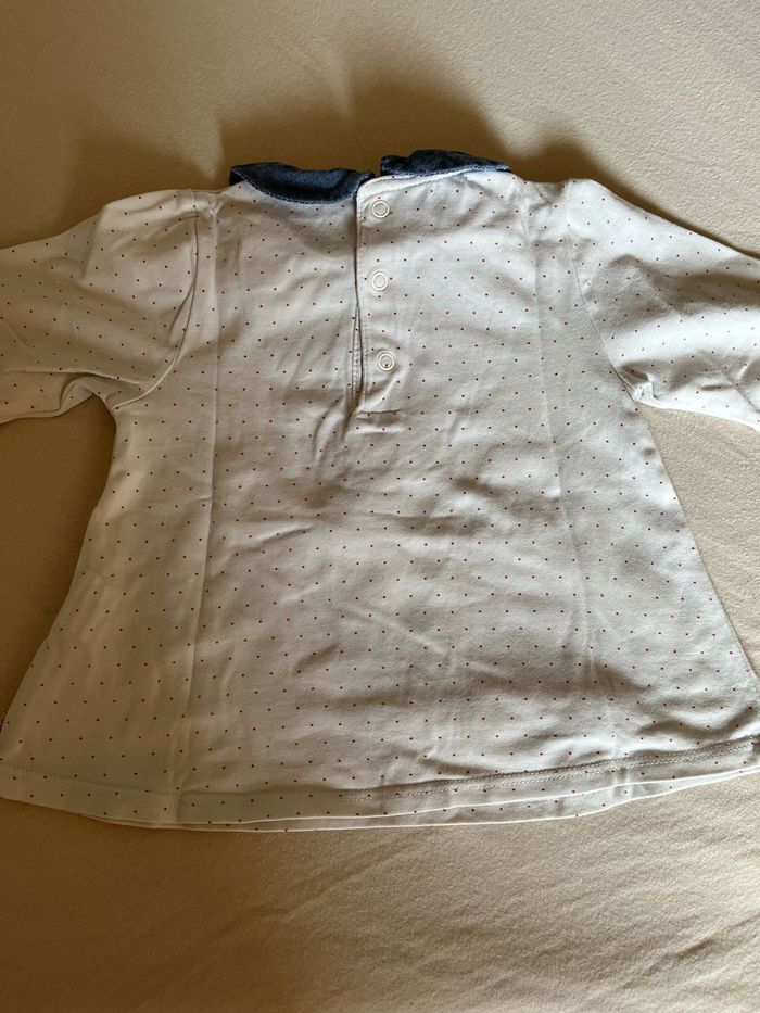 Ensemble fille 12 mois okaidi obaibi salopette courte, gilet esprit marin - photo numéro 5