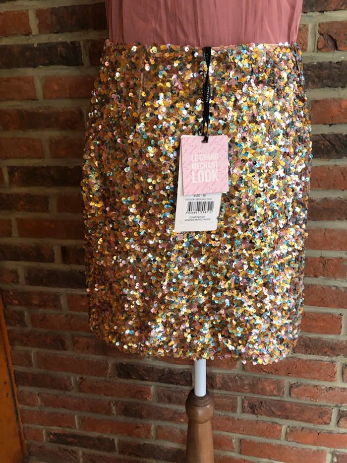 Jupe à sequins naf naf - n e u ve - photo numéro 5