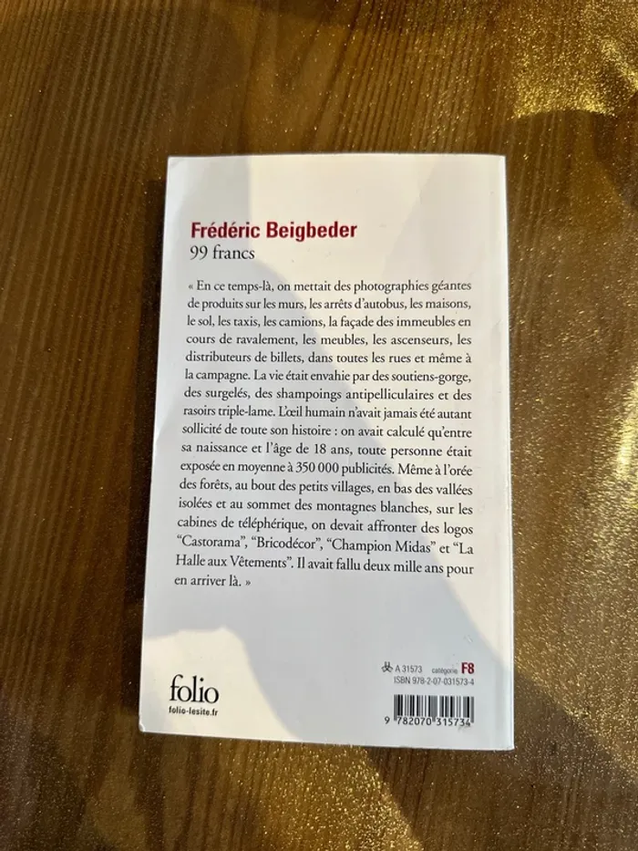 Livre 99 francs - photo numéro 3