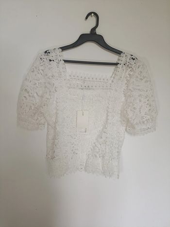Haut en dentelle blanche – ELSA.M by May