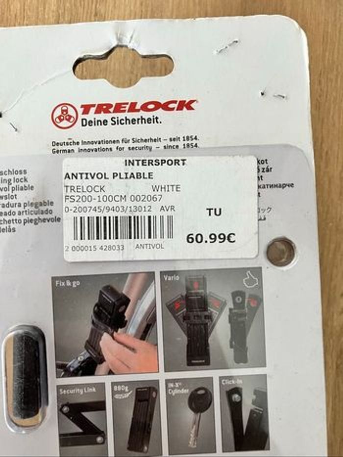 Antivol vélo pliable neuf - photo numéro 3