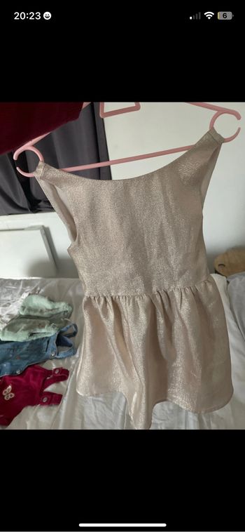 Robe doré fille