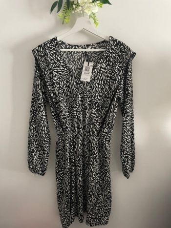 🌸Robe manches longues zèbre camaieu taille S neuve🌸