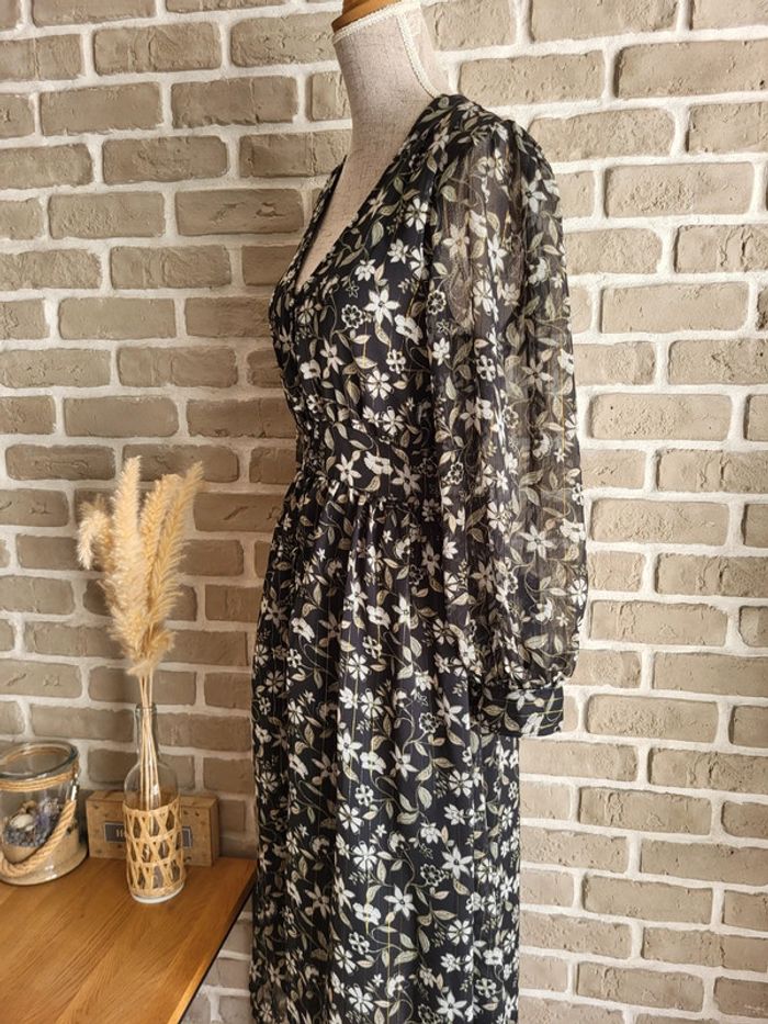 Robe longue et fluide imprimé fleuri Anna Karel - Bohème et romantique - photo numéro 9