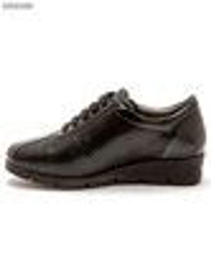 Derbies cuir à lacets et zip côté - noir - pointure 37 - Pédiconfort - photo numéro 8