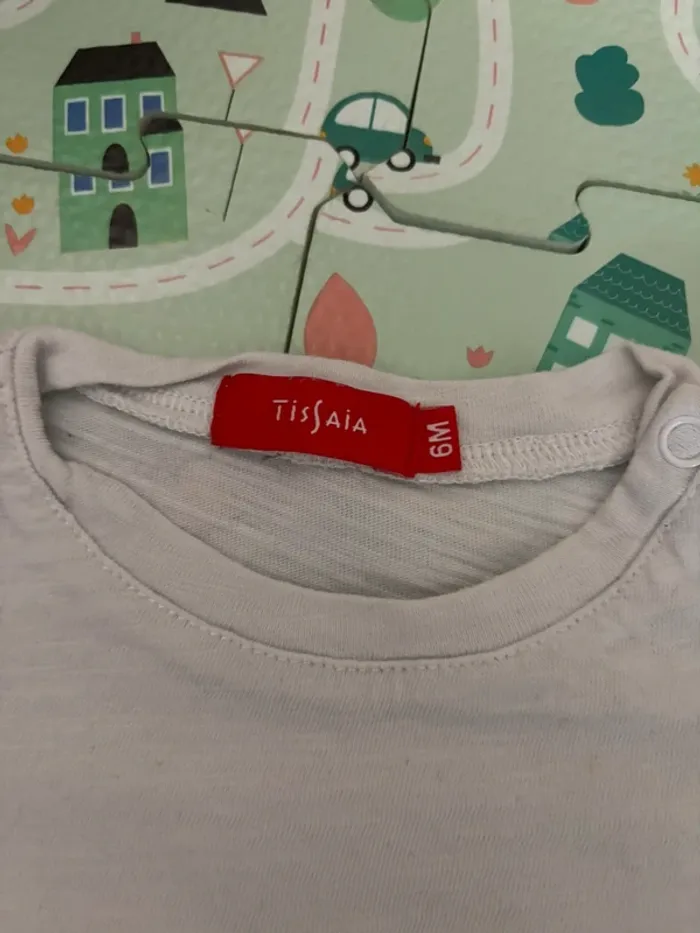 T shirt tissaia 6 mois - photo numéro 2