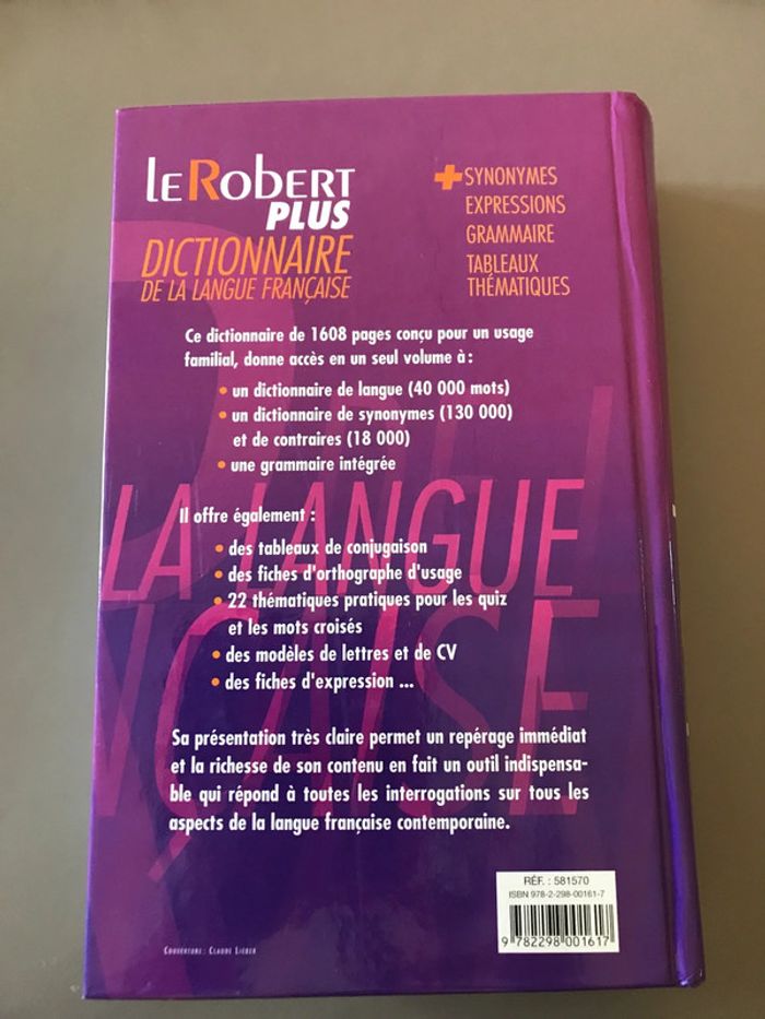 Livre Dictionnaire Le Robert + - photo numéro 2