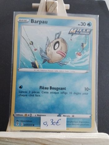 Carte Pokémon Barpau 37/203