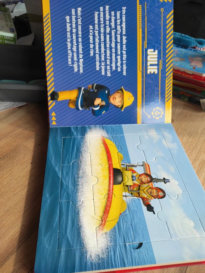 Mon grand livre puzzle sam le pompier - photo numéro 7