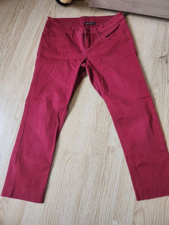 Pantacourt bordeau taille 42 Esmara (Ang)