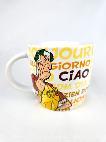 Mug Tasse à café Astérix, Jules César et Cléopâtre 2017