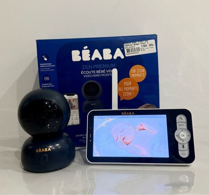 BÉABA Babyphone écoute-bébé Vidéo Zen Premium night blue. - photo numéro 3