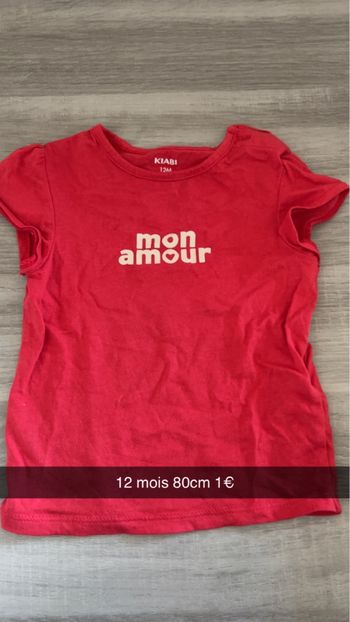 Tee shirt 80cm