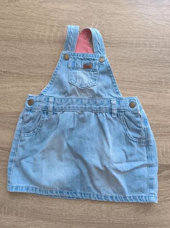 Robe salopette jean 6 mois mon coeur