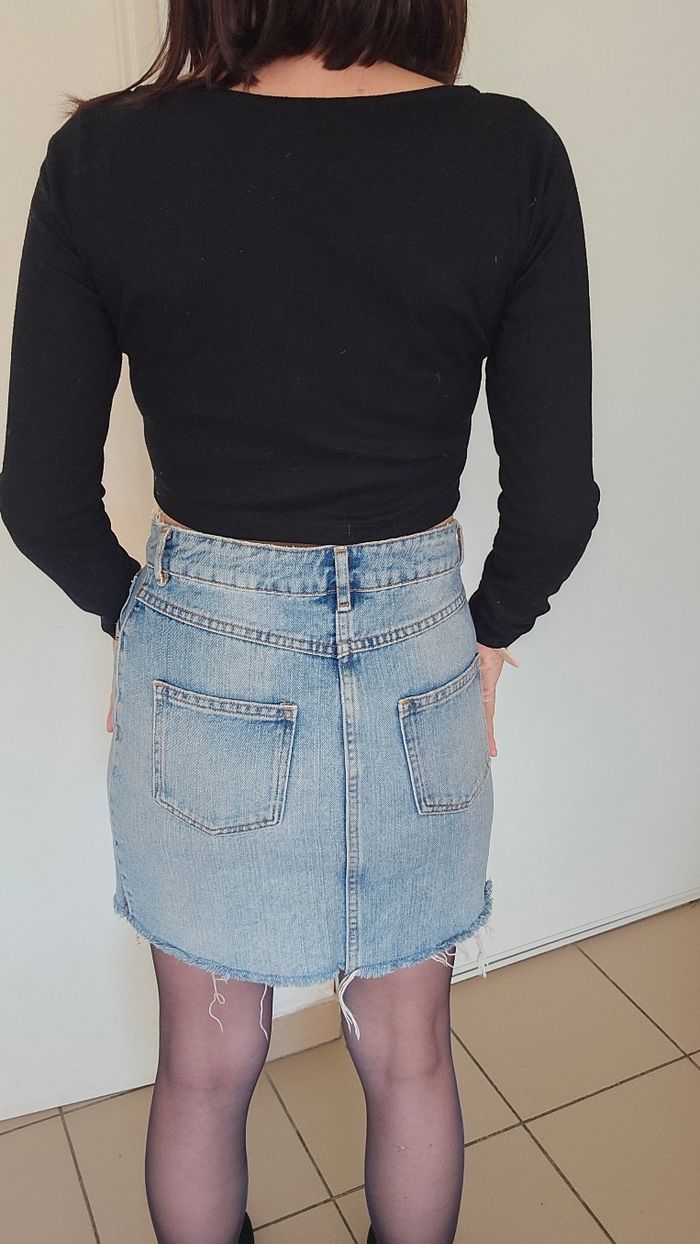 Mini jupe en jean asos taille 36 - photo numéro 4
