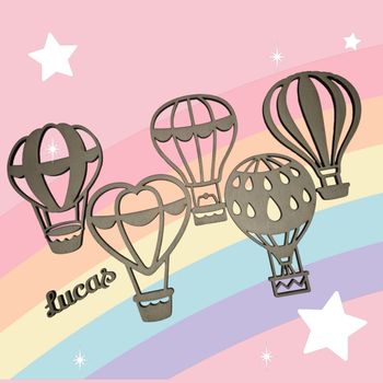 Montgolfière en bois