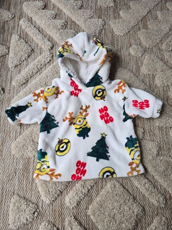 Poncho sweet-plaid pull