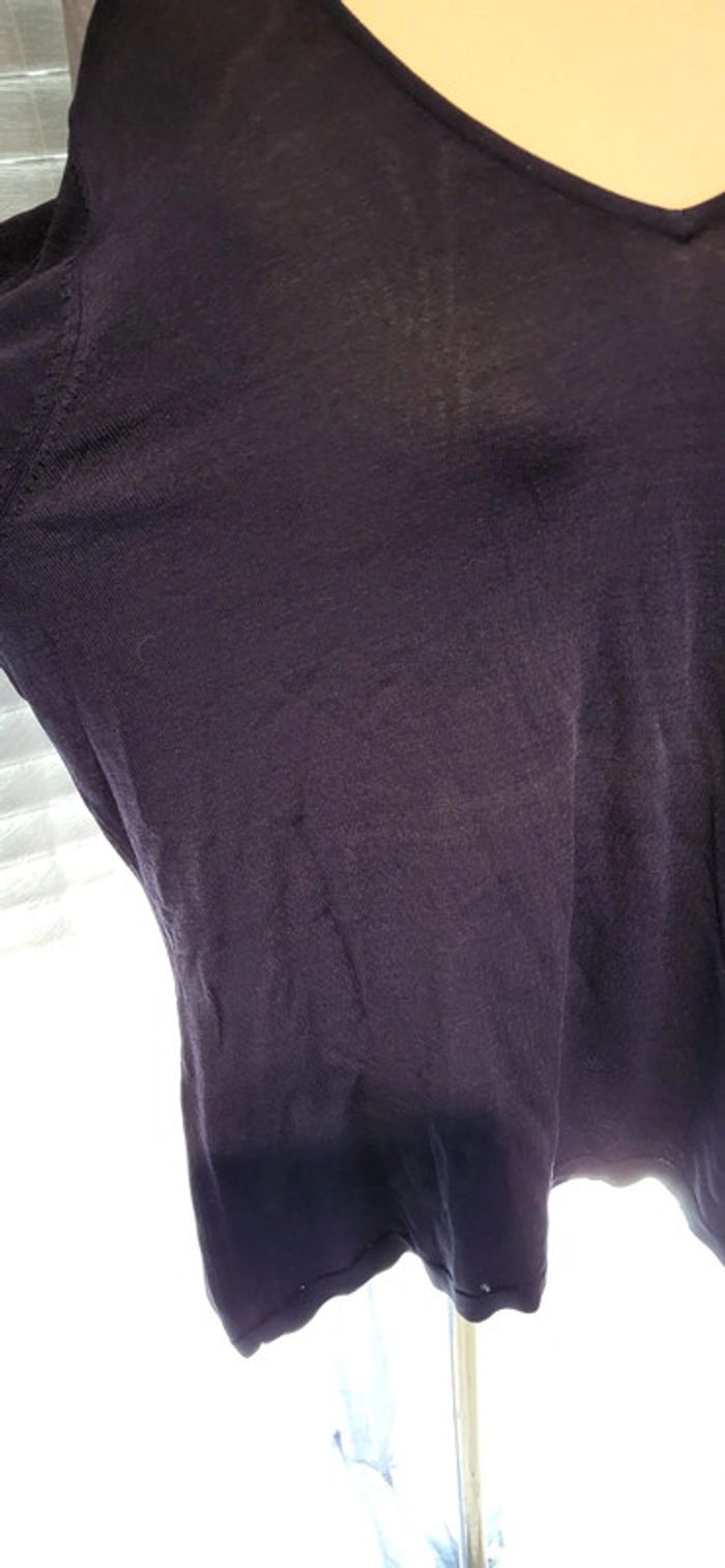 Élégant pull violet fluide - parfait mi-saison 50 - photo numéro 3