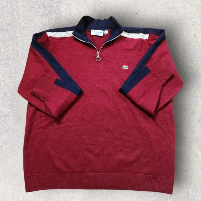 Pull en laine Lacoste made in France XL / XXL - photo numéro 4