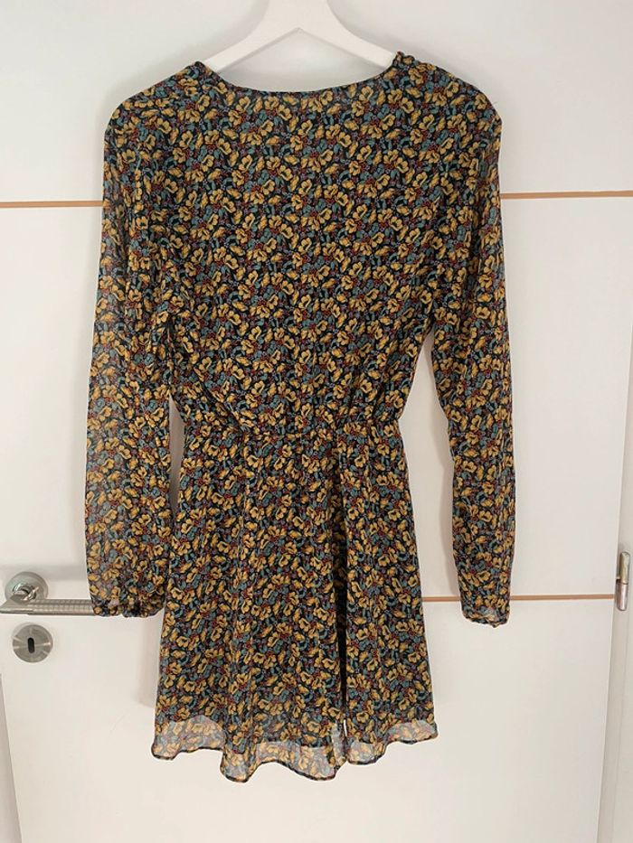 Robe fleurie moutarde XS Zara - photo numéro 5