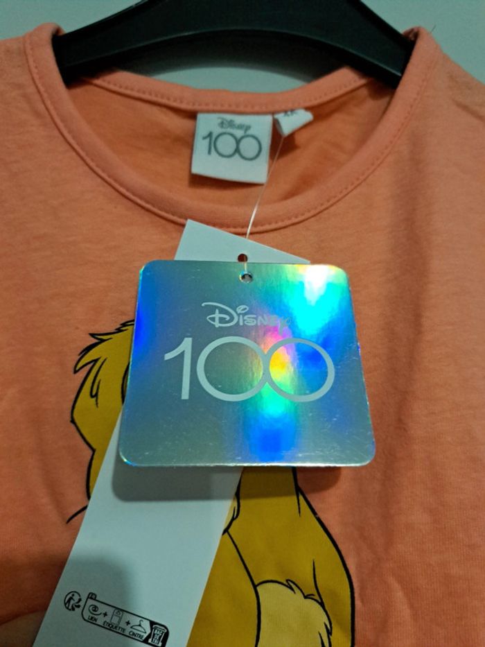 T-shirt corail Simba Disney 100 ans - photo numéro 7