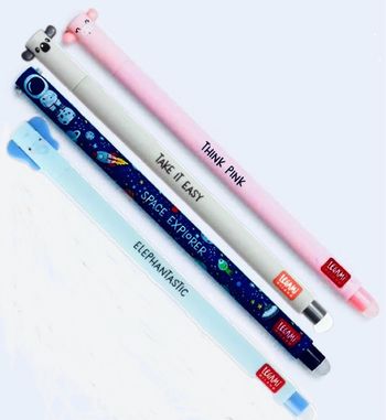 4 stylos Legami Koala Éléphant Astronaute Cochon