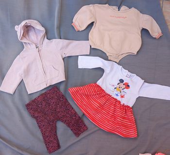 Lot de 4 articles fille 6 mois