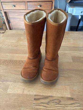 Bottes camel fourrées 38