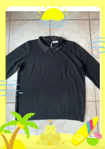 Pull à col papaya 44