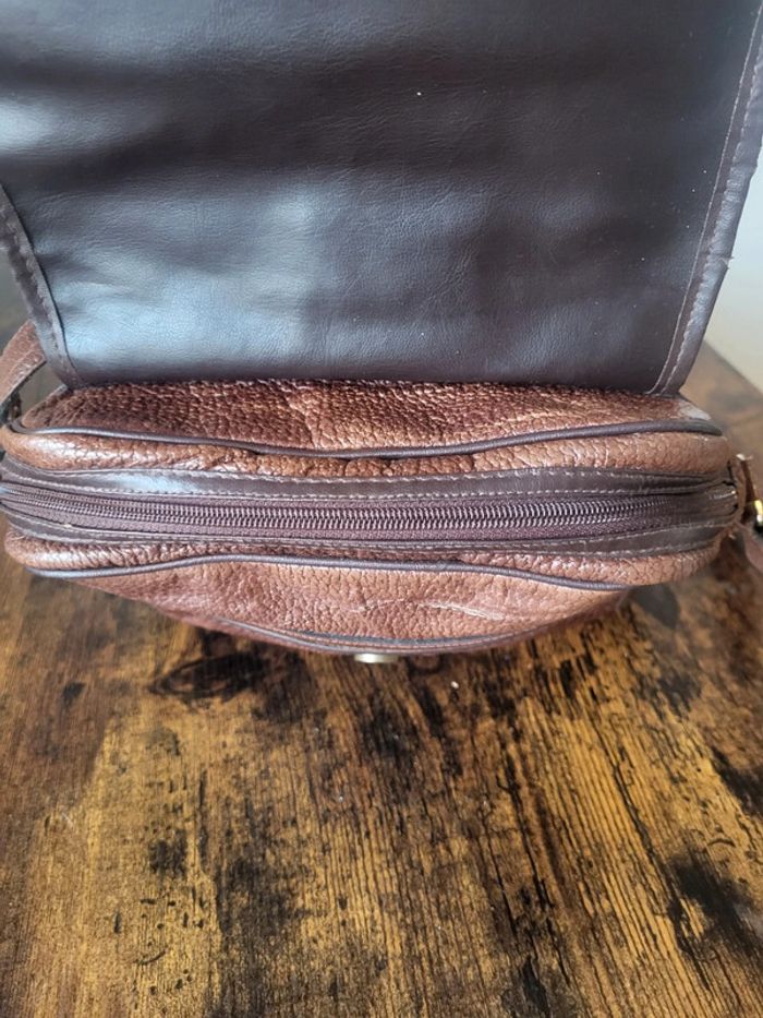 Sac a bandoulière cuir Vintage Dressing. - photo numéro 7