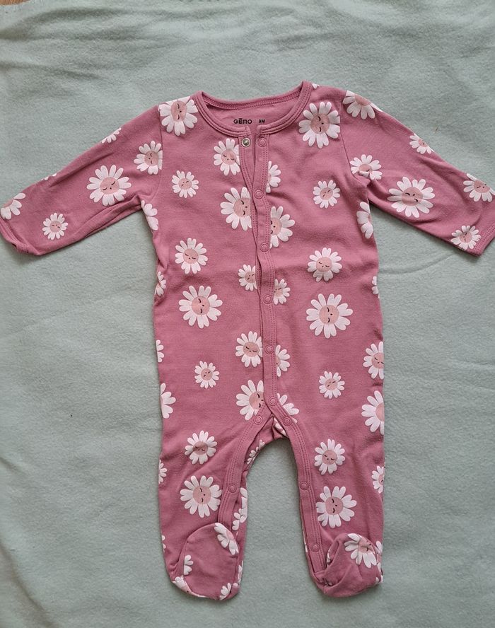 Lot de 2 pyjamas pour bébé fille 9 mois Gemo - photo numéro 3