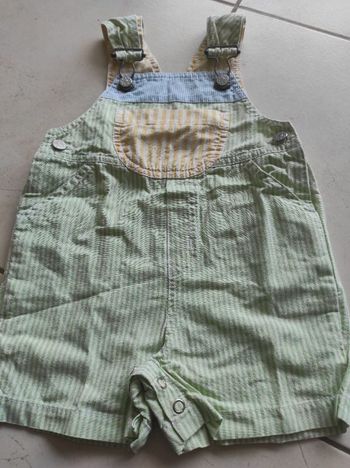 Salopette courte neuve 6 mois prenatal