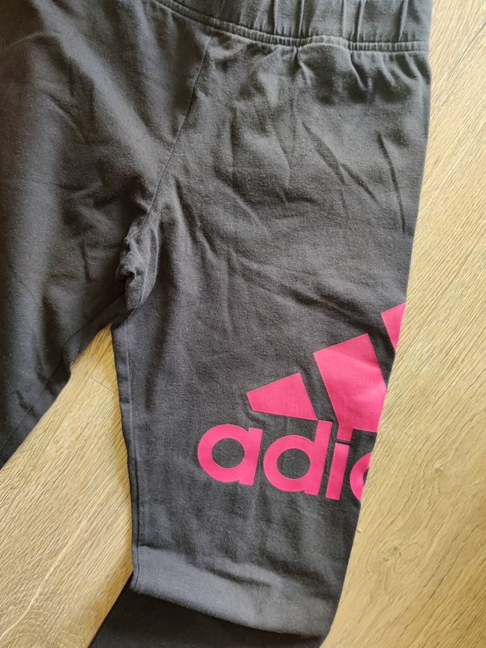 Legging de sport noir rose Adidas Taille 14 ans + top OFFERT - photo numéro 2