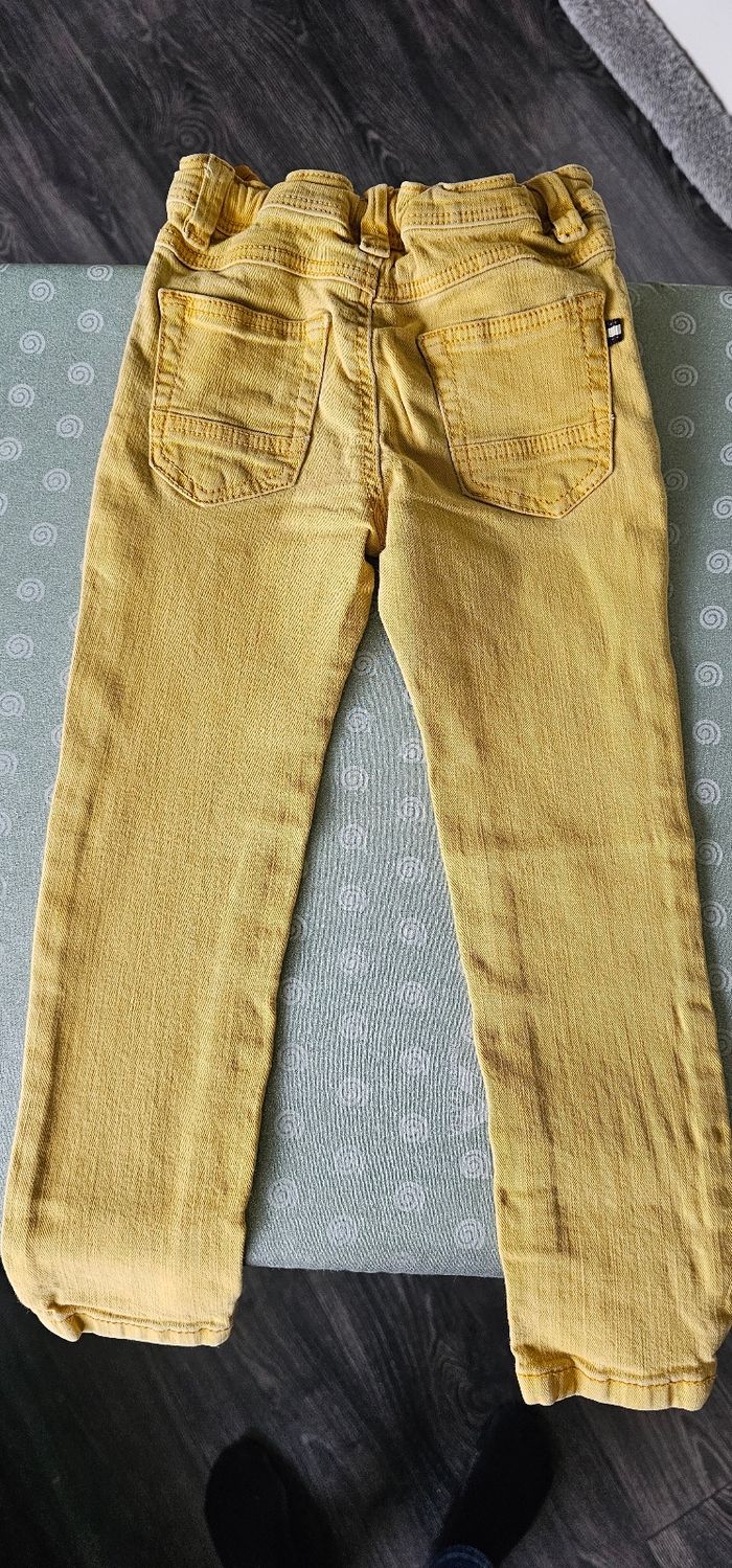 Pantalon Jean garçon jaune 3 ans 98 cm - photo numéro 3