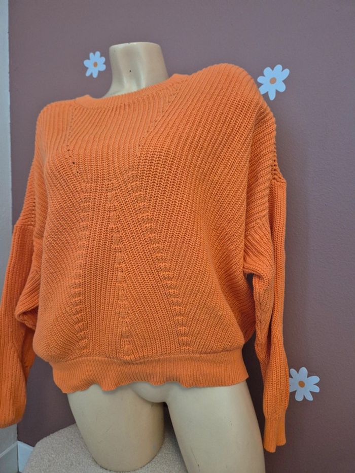 Pull orange Camaïeu L - photo numéro 3