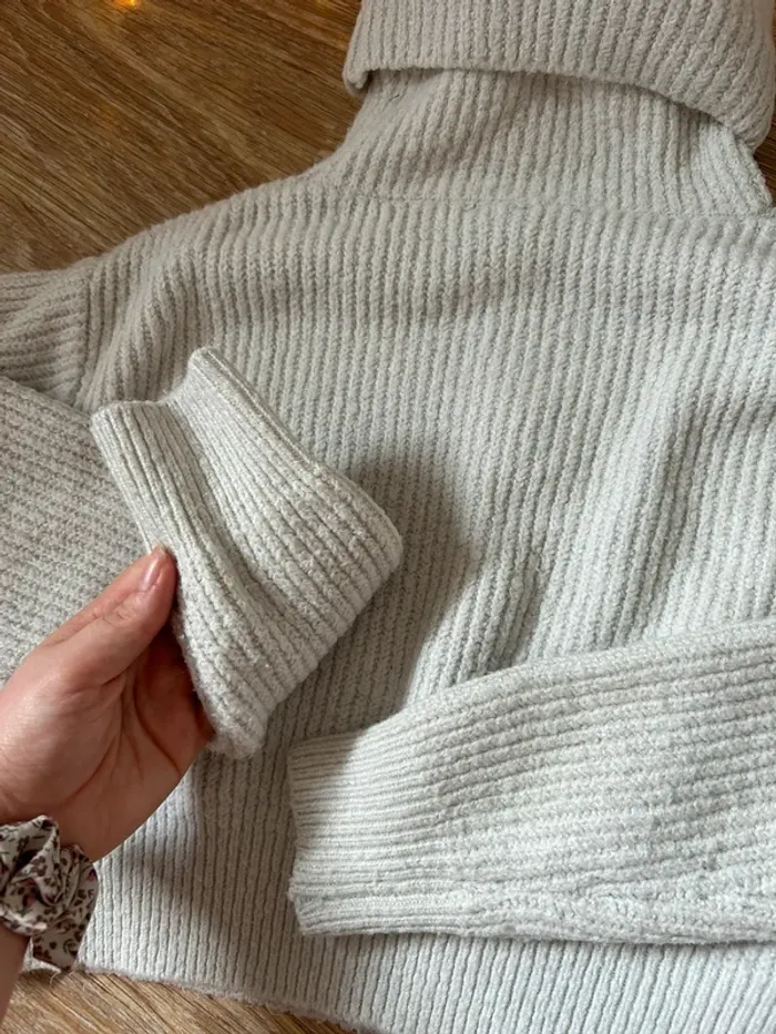 Pull blanc crop top - photo numéro 5