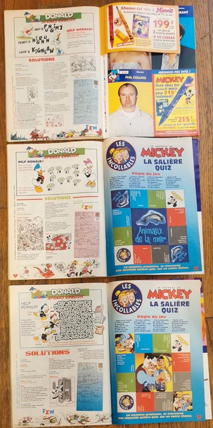 Lot 3 journaux mickey Toy story 2 avec poster 2000 vintage - photo numéro 12