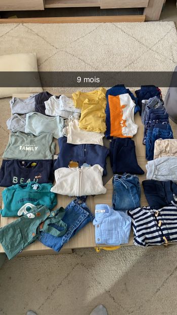 Lot vêtements 9 mois