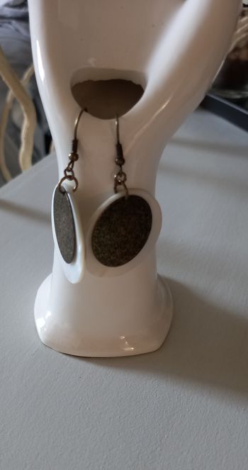Boucles d’oreilles rondes fantaisie